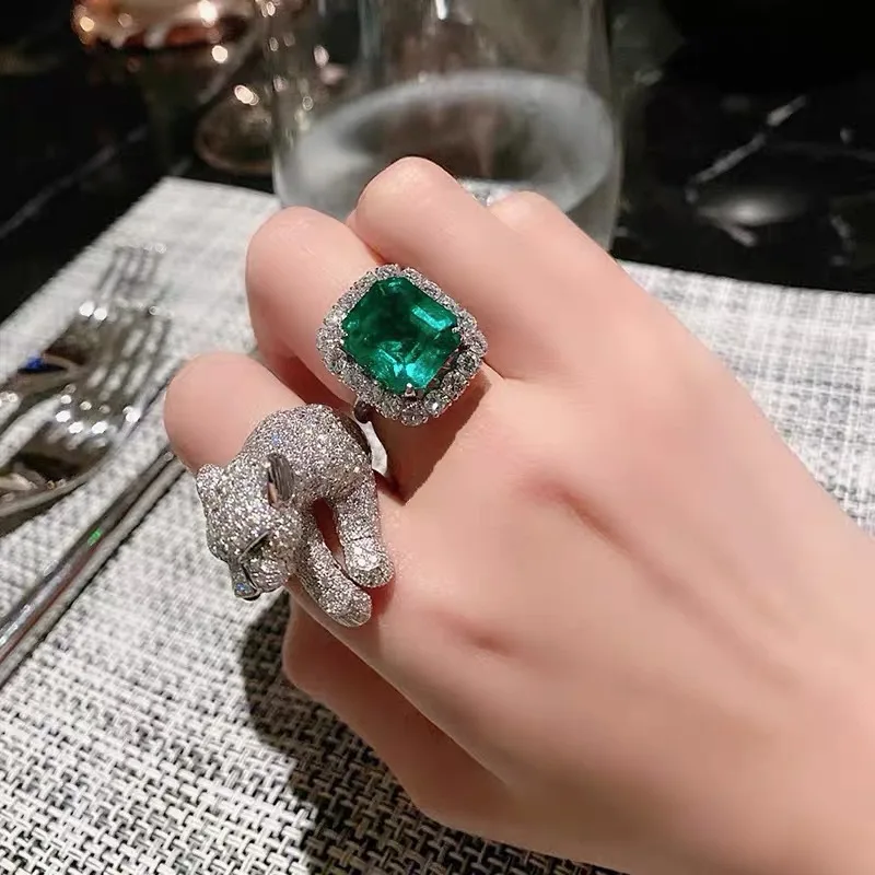 voelen financieel Storen Luxury Finger Jewelry Square Emerald Sparkly Ring Cute Animal Leopard  Adjustable Ring For Women - Buy Animal Engagement Rings,Jewelry Wholesale  Adjustable Rings,Artificial Finger Rings For Girls Product on Alibaba.com