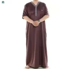 Islamic Clothing Long Sleeve Men Thobe Arab Jubba Hot Selling Jubba Muslim Saudi Arab Daffah Dubai Thobe For Mens