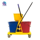 Bucket Plastic Trolley Down-press Deluxe Mop Wringer Hotel Mop Bucket