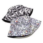 Hat Hats Hot Selling Fashion Reversible Double-Side-Wear Dollar Women Bucket Men Hat Beach Fisherman Hats