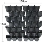 Pots Garden Planter Pot Garden Green Hot Wholesale 3 Pots Wall Mount Vertical Garden Planter Pots