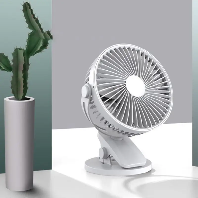 Rechargeable Desk Clip Fan, Portable, USB - detail 2