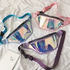 Bag Clear Women Fasion Holographic Pvc Bag Clear Fanny Pack Transparent Waist Bag Crossbody Women