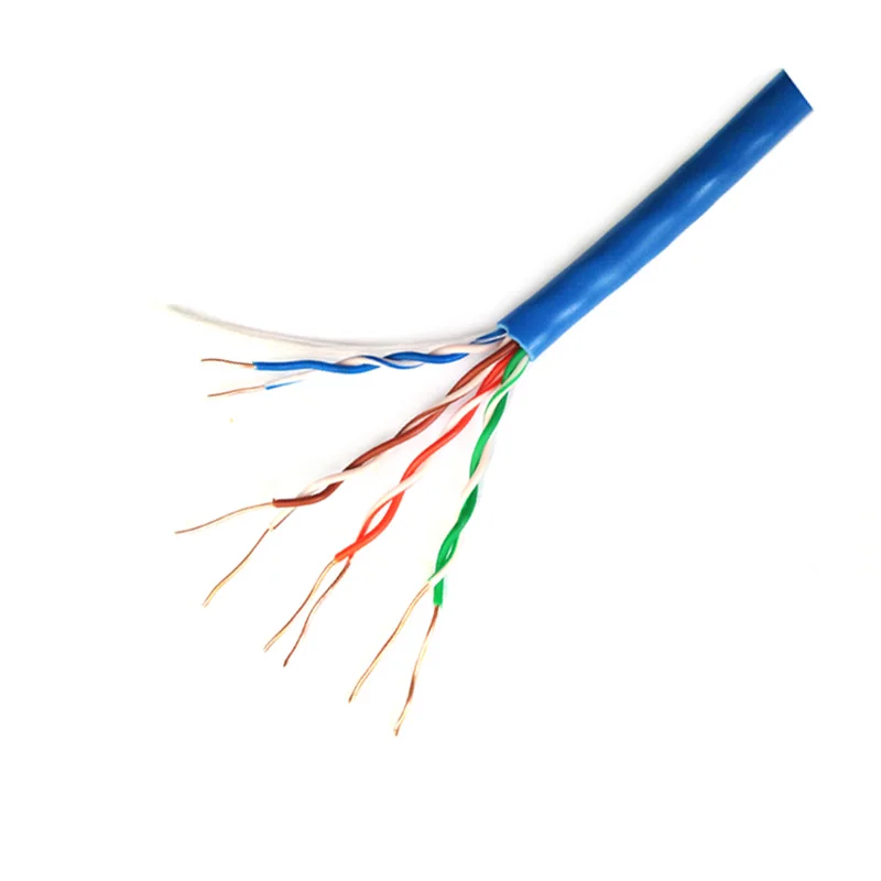 Blue Color Mhz Awg Pure Copper Conductor Utp Lan Cable Mhz Pvc