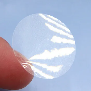 Transparent Round Seal Sticker Clear PVC Stickers 20mm/25mm/40mm Circle Stickers