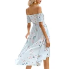 Casual Clothing Custom Casual Maxi Dresses Women Off The Shoulder Long Flowers Dress