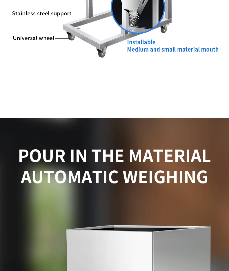 Super large capacity granule tea powder rice grains flour sugar nuts peanuts beans packing automatic filling machine