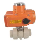 Valve Ball Valve 2 Motorized PVC Ball Valve 2 1/2'' PVC Electric Operated Ball Valve DN15/DN20/DN25/DN32/DN40
