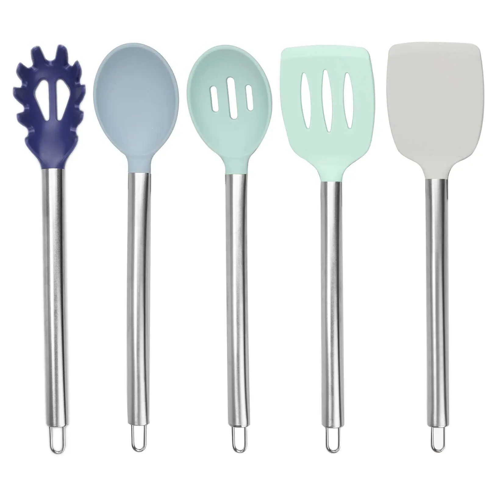 Silicone Cooking Utensils set of 5 Easy to Clean Silicone Kitchen Utensils Cooking Utensils for Nonstick