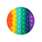 Toy Factory Wholesale Colorful Stress Reliever For Children Push Pop Silicone Bubble Fidget Sensory Toy