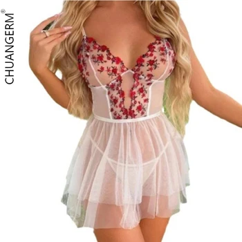 Chuangerm New Arrival In Stock Babydoll Lingerie Sexy Women Sexy