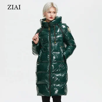 Ladies Fashion clothes cotton padded jacket warm long Winter Women down coat