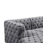 Fashion Gray High Quality Modern Simple Fashion Gray Corner Fabric Sofa Living Room Sofa Set