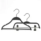 Hook For Children Factory Top Quality Kids Plastic Pants Hanger Multi Clips Rubber Cover With Metal Hook For Children