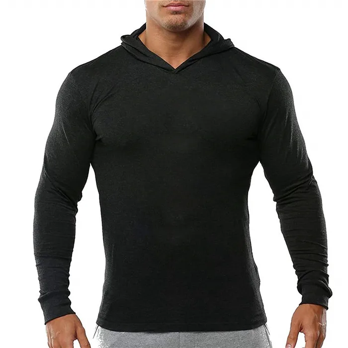Custom Muscle Bodybuilding Pullover Hoodie For Men Soft Slim Fit Tri