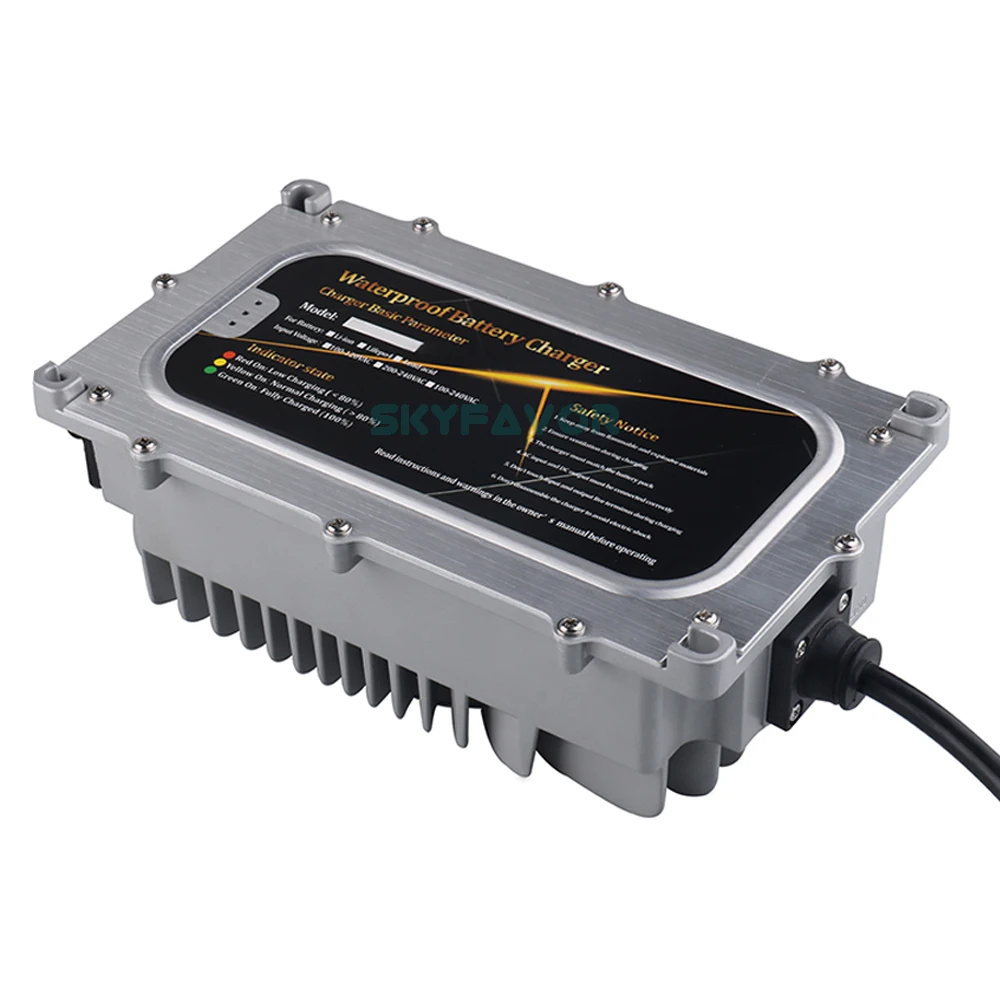 Custom Professional waterproof 60V battery charger 60V 6A water-proof dust-proof fast smart Automatic 60 volt batteries charger