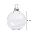 Ornaments Ornaments Wholesale 80mm Clear Glass Hollow Christmas Ball Ornaments Bulk