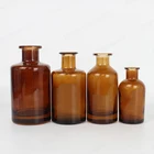 Empty Bottle Fragrance Oil Empty 250ml Dark Brown Reed Glass Diffuser Bottle With Stopper