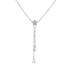 Pendant Personality Trend S925 Sterling Silver Accessories Hip Hop Five-Pointed Star Pendant Necklace