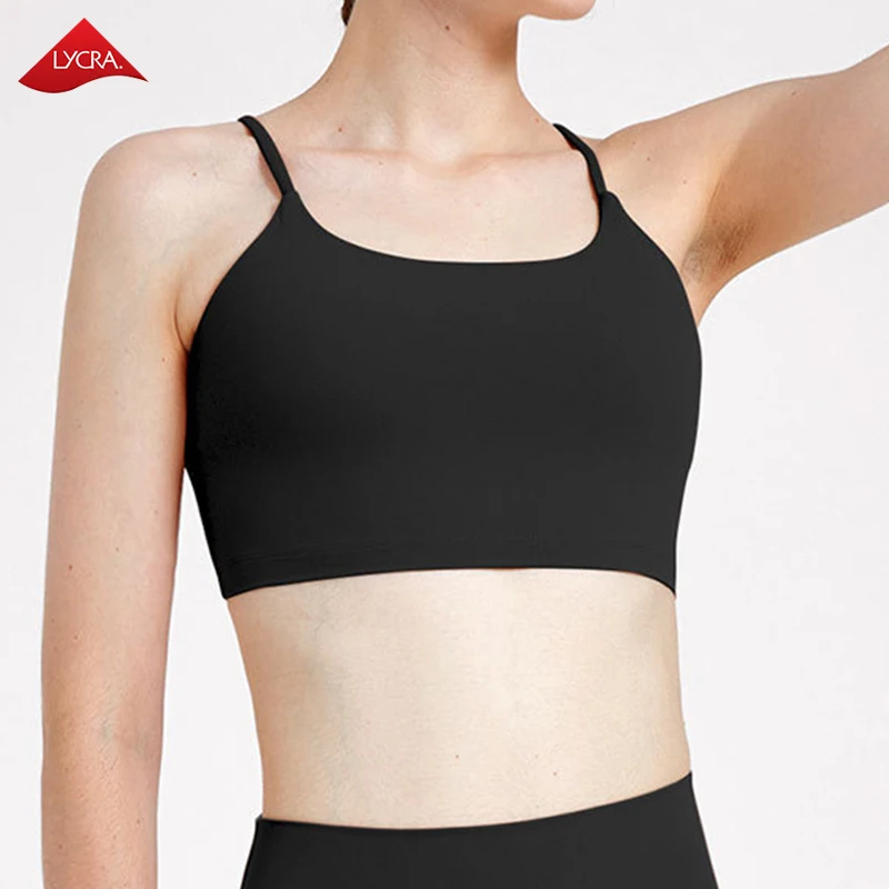 Factory Wholesale Gym Yoga Fitness Tops Sports Bra Sexy Elastic Athletic Sports Bra For Women   Backless Crop Sports Bra