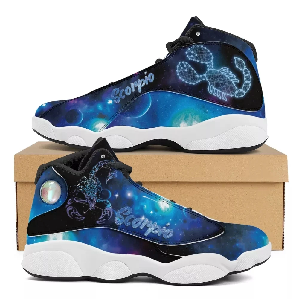 Zapatillas Deportivas Ligeras Con Signos Del Zodiaco,Tenis De Baloncesto  Transpirables De Color Azul,Escorpio 12,Venta Directa De Fábrica - Buy 12  Signos Del Zodiaco Luz Azul Scorpio Ligero Zapatillas De  Deporte,Personalizado Venta Directa