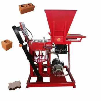 Semi-automatic Hydraulic Manual Clay Brick Making Machine Diesel Interlocking Soil Brick Manual Clay Brick Making Machine