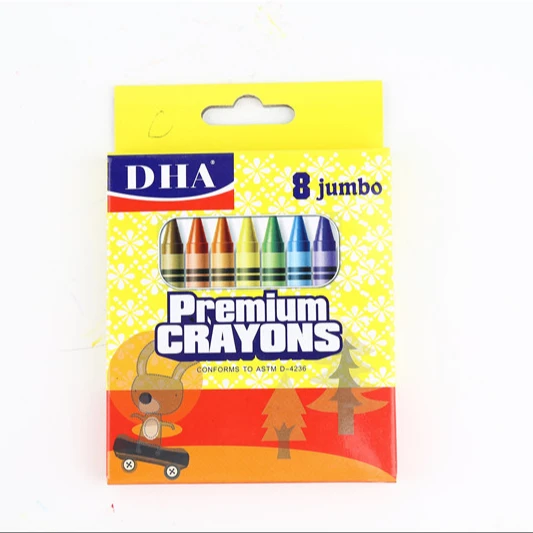 Wholesale OEM ODM Art Set Crayon Set 12 Colors Custom Non-Toxic Wax Crayons Set For Kids