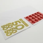 Adhesive Silver Stickers Waterproof Advertising Custom Printing Adhesive Gold And Silver Foil Stickers