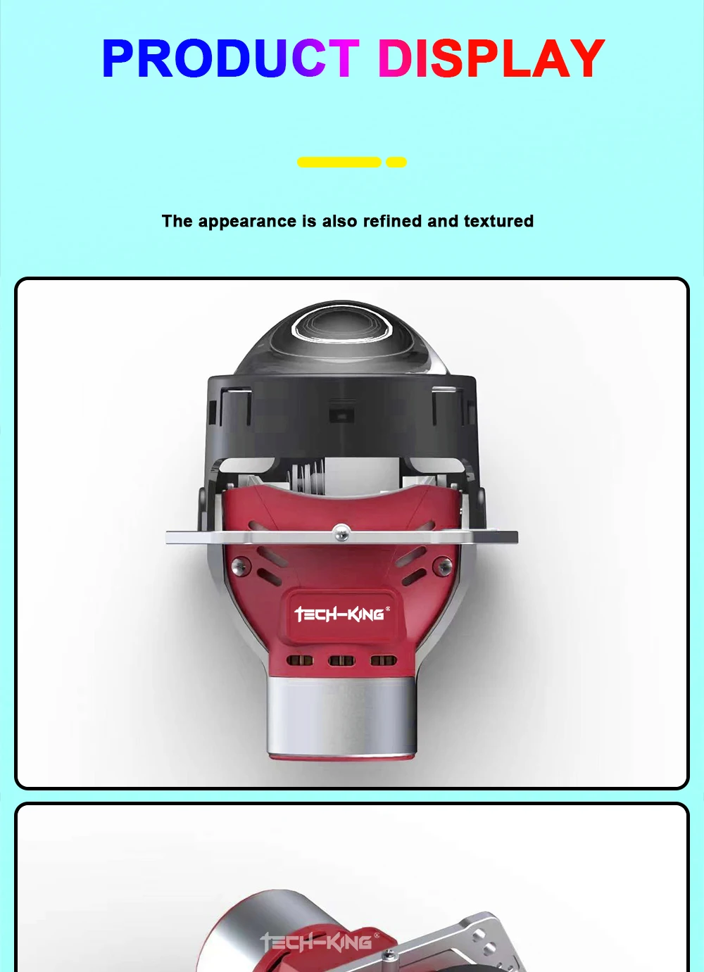 TECH-KING AFS Bi Led Projector Lens 3.0 inch Automatic Sensor Led Projector Auto Lighting System Super Bright lens headlight