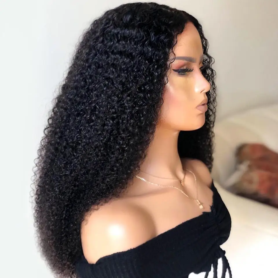 Afro Kinky Curly 4b 4c Full Lace Human Hair Wigs 130% Density Cuticle  Aligned Natural Hair Afro Wigs - Buy Natural Hair Afro Wigs Product on  Alibaba.com