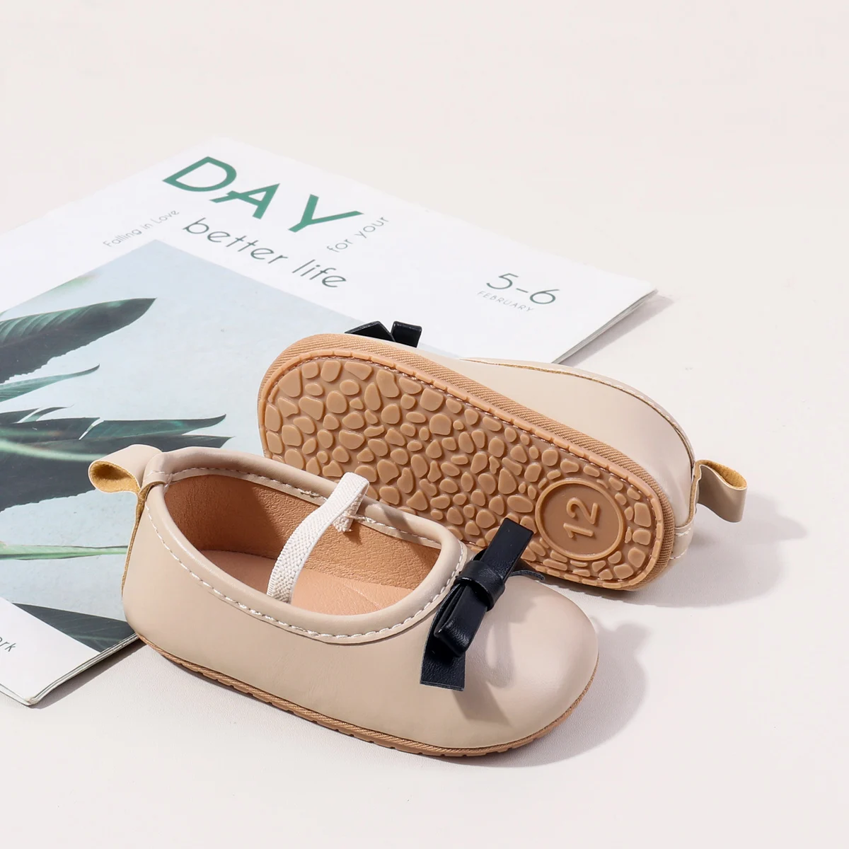 Fashion Patchwork Simple Pu Leather Toddler Baby Girls Shoes 0-12 Months manufacture