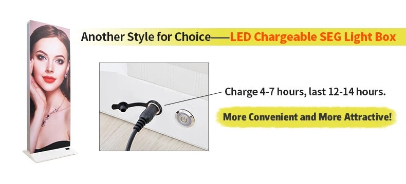 product tianlang led indoor screen charging advertising backlit billboard indoor stand lithium battery light box display-3