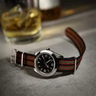 Tengsheng Nato Nylon Striped Watch Strap 18mm 20mm 22mm 24mm Watch Band Gray Watch Belt For Rado Jubile