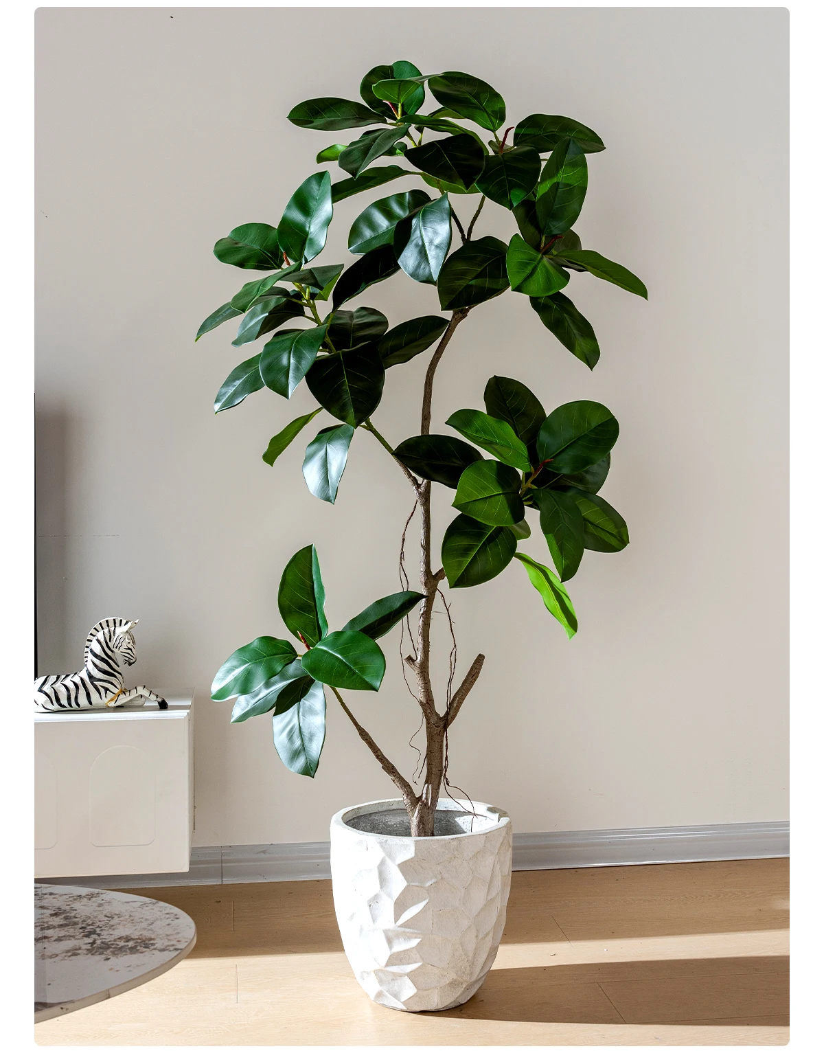 Banyan Tree Bonsai Artificial Plastic Live Indoor/Outdoor Potted Green Yellow Grass Palm Greenery Decoration Free for Home supplier