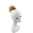 Winter Hat Winter Hat Knitted Embroidered Childrens Wool Beanie Pom Pom Caps