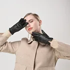 Leather Gloves Premium Fancy Outdoor Moto Driving Leather Gloves For Women Genuine Leather Gloves