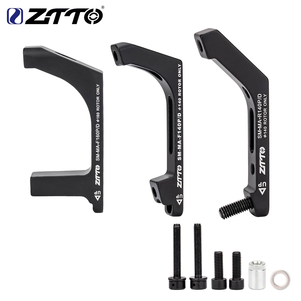 ZTTO Disc Brake Mount Adapter a B Fork Frame Adapter Road Bike Disc Brake Post Mount Caliper Flat Mount Adapter 140 160mm Rotor