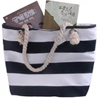 Fashion Bag Cotton Bag Hot Selling Fashion Printed Cotton Rope Handle Canvas Tote Beach Bag For Women Shopping