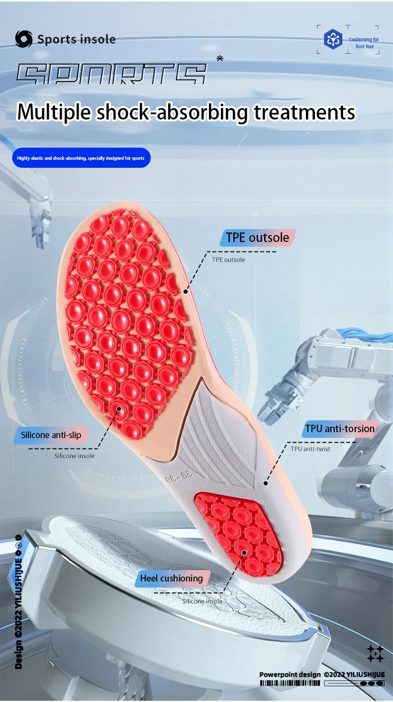 Custom Anti Slip Sports Insoles TPU Arch Support Wholesale Custom Anti Slip Sports Insoles TPU Arch Support Wholesale