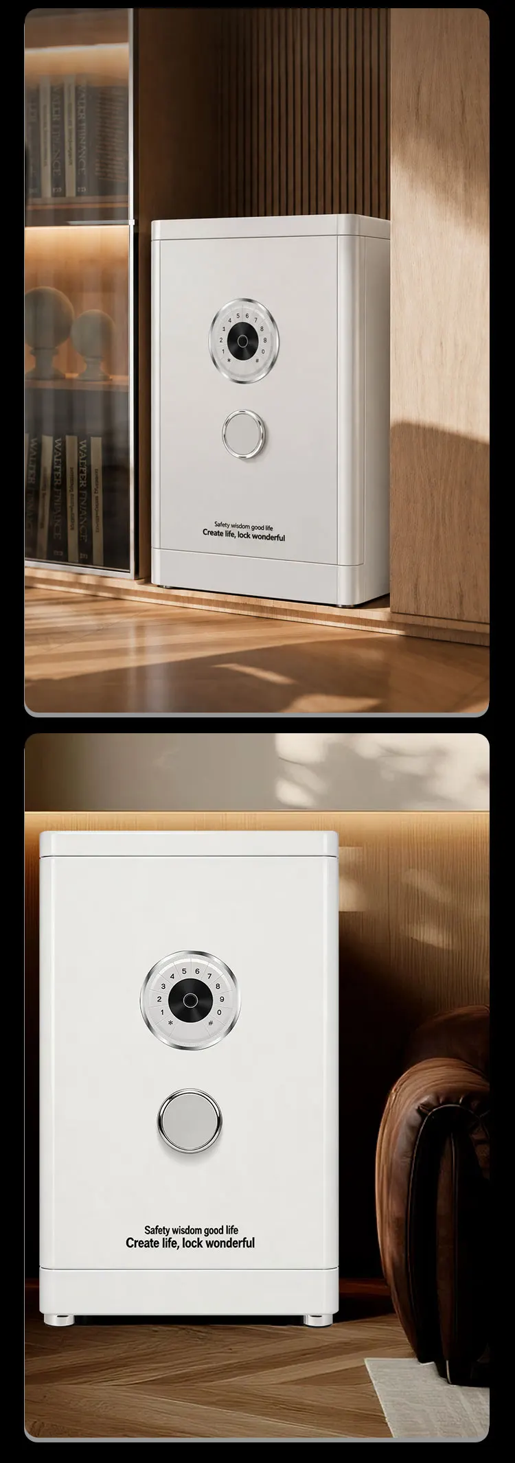f1 1000 ceqsafe face recognition biometrics wifi smart electronic tuya app wifi safe box for house hotel home-15