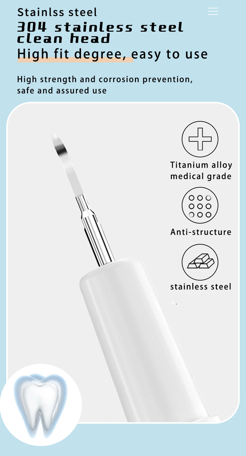 Dog Plaque Remover for Teeth Pet Ultrasonic Tooth Cleaner Pet Toothbrush Teeth Cleaning Kit