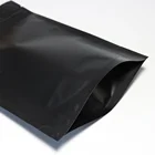 Pouch 100% Recycle Biodegradable Custom Logo Resealable Matte Black Pvc Foil Mylar Ziplock Bags Stand Up Pouch