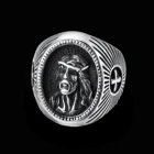 Ring High Quality Religious Beliefs Christ God Dome Ring Stainless Steel Men's Ring