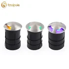 Rgb DC 12V/24V Aluminum IP65 Waterproof 3W COB Outdoor Corner Underground Lamp Rgb Garden Inground Light