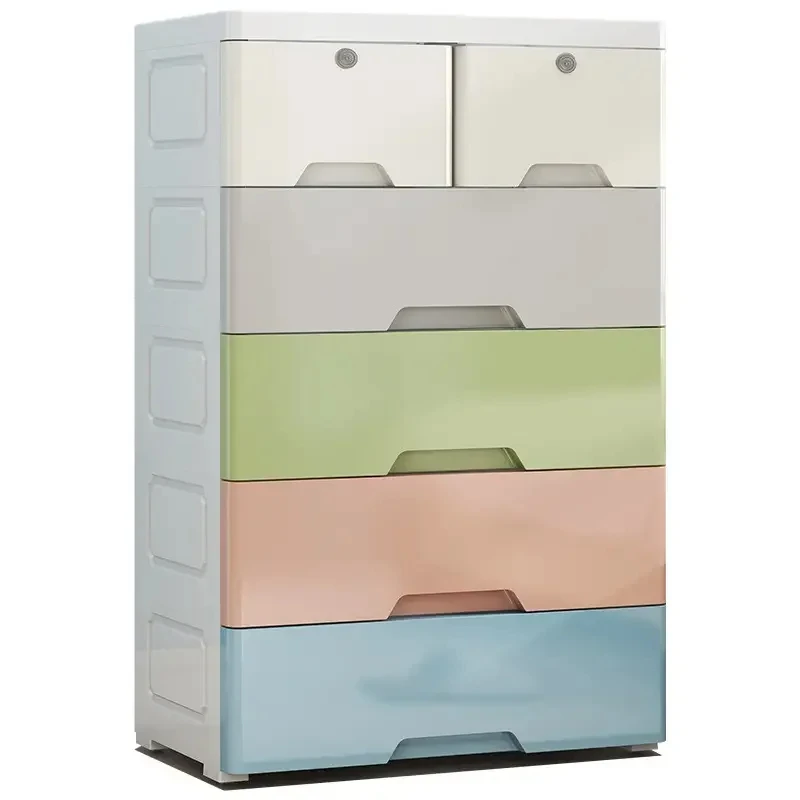 Plastic Drawers Storage Dresser With Wheel Closet Drawers
