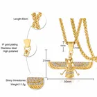Wings 18k Gold Angel Wings With Rhinestone Pendant Necklace