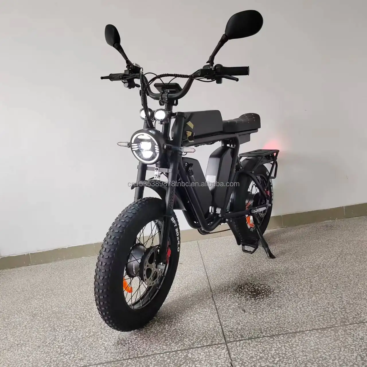 Electric Bike Dual Motor 2000w Bafang Brand 66ah48v Korea Battery Oil