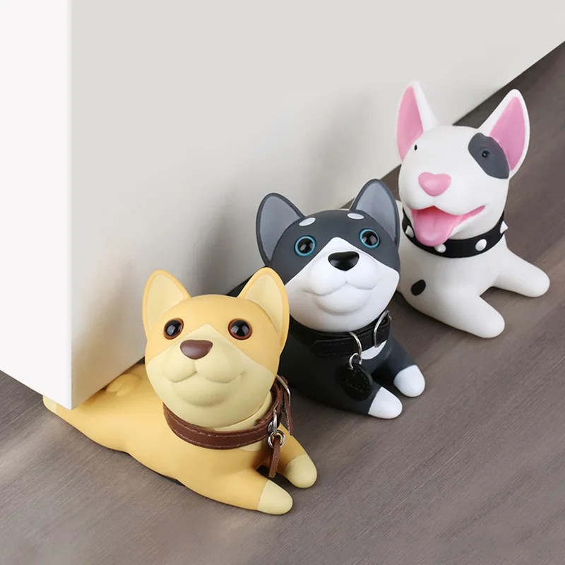 Cute Design Dog Tiger Shape Portable Plastic Anti-collision Door Stopper