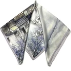 Silk Scarf Scarf Manufacture Manufacturer Wholesale Customized Digital Printed Silk Scarf