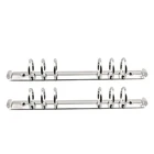 Factory Stationery A5 A6 Silver Gold Metal 6 Mechanism Ring Loose Leaf Binder Ring Binder Clip
